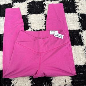 pink old navy crossover leggings